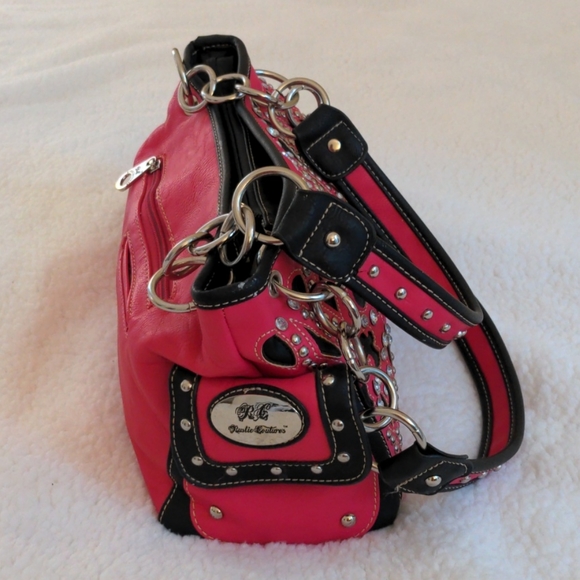 Studded leather purse with a matching wallet - Picture 2 of 12